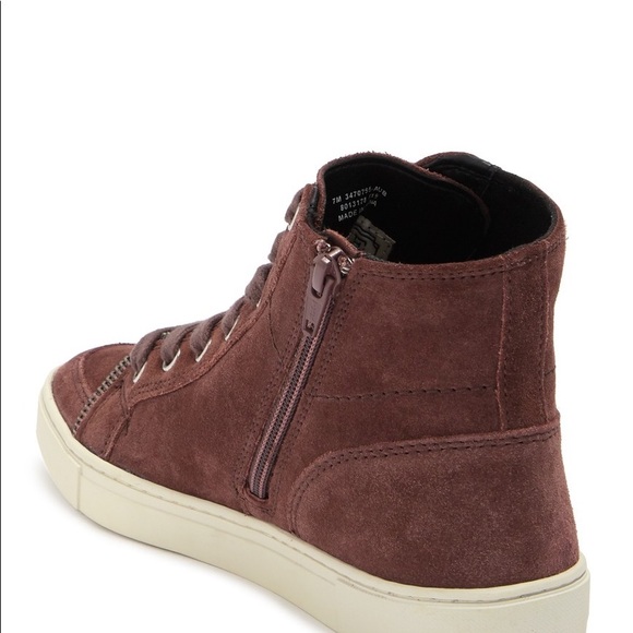 Frye &Co Sindy Moto High Aubergine - Picture 3 of 7